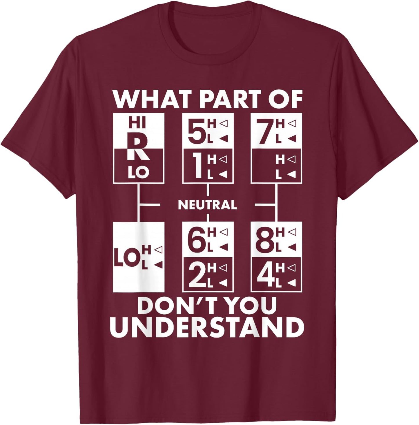 Truck Driver Humming Driver Truck Driver - Truck Driver T-Shirt - T-Shirt | Maroon