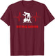 Just Keep Spinning Ekg Woman's Spin Cycle Workout T-Shirt - T-Shirt | Maroon