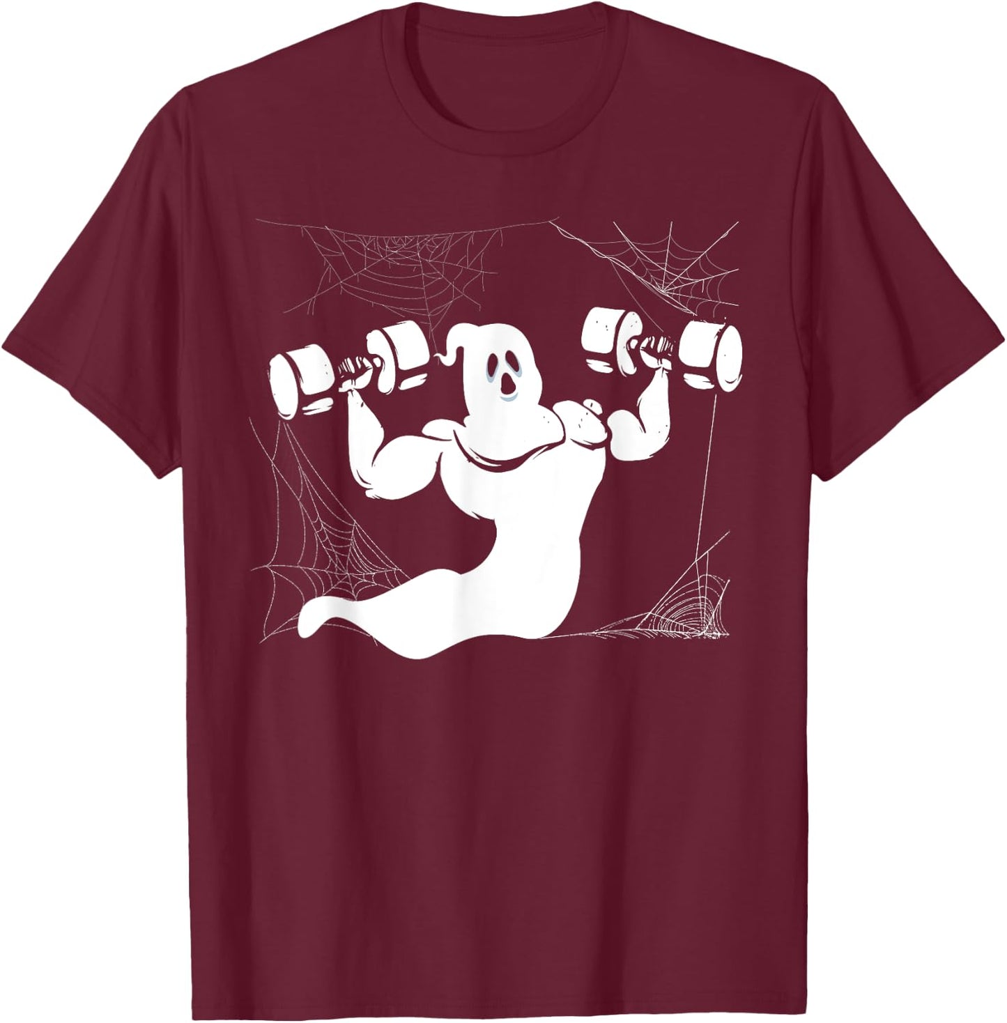 Halloween Weightlifting Gym Instructor Body Builder Fitness T-Shirt - T-Shirt | Maroon