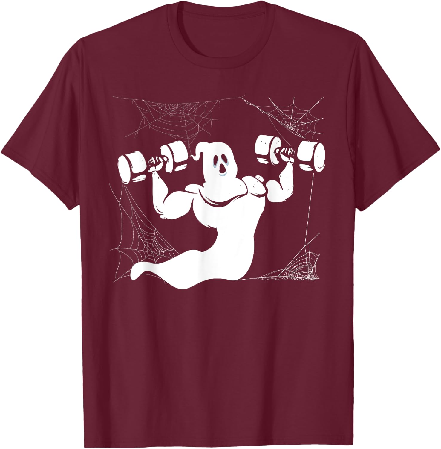 Halloween Weightlifting Gym Instructor Body Builder Fitness T-Shirt - T-Shirt | Maroon