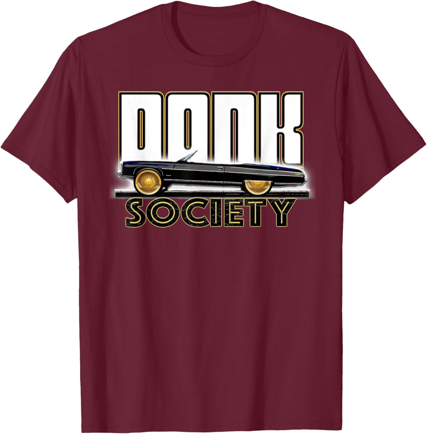 Donk Society T-Shirt - T-Shirt | Maroon