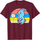 Easter Bunny Playing Volleyball Retro Sports Men Women Kids T-Shirt - T-Shirt | Maroon