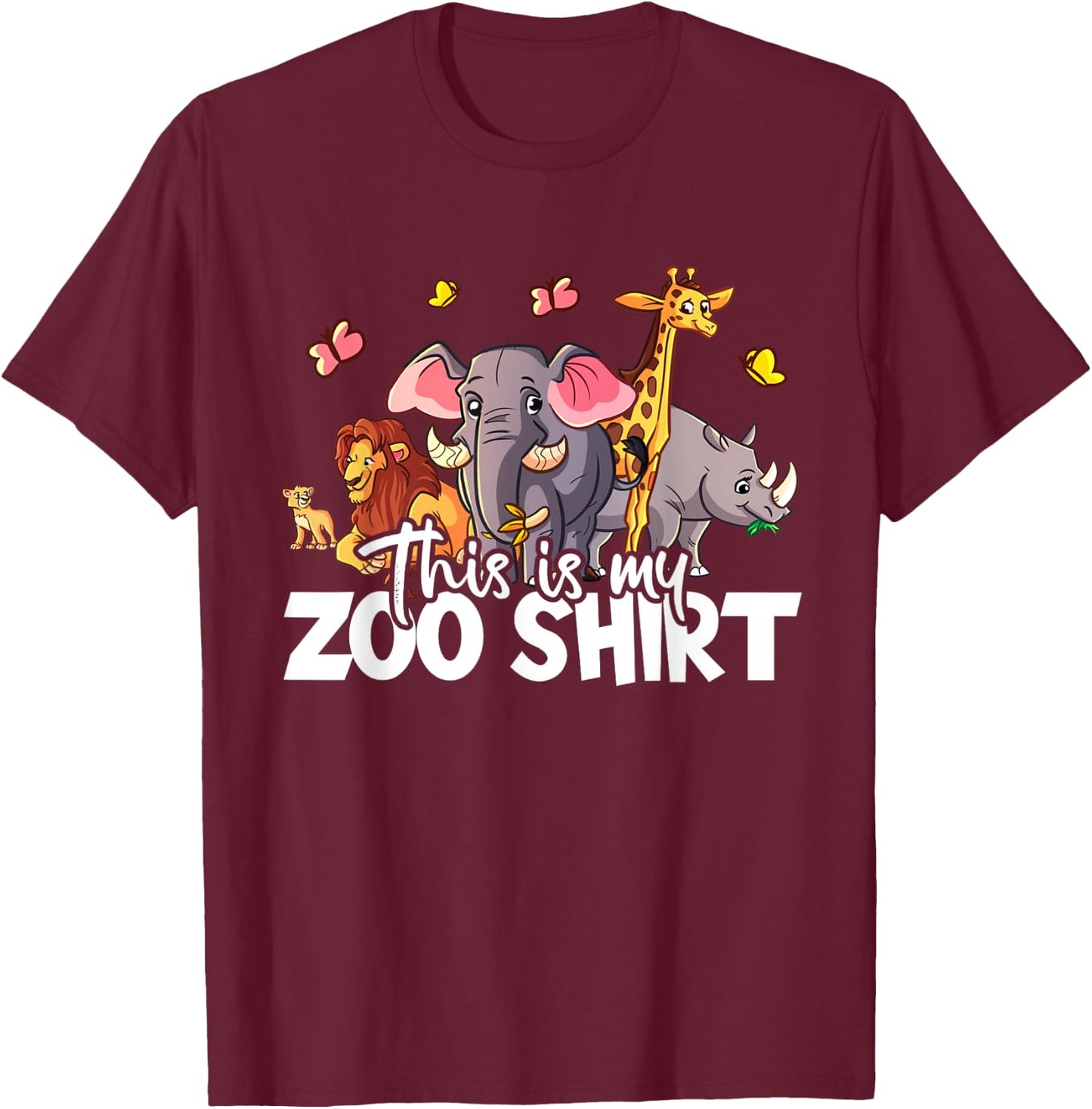 This is my zoo shirt I First zoo trip girls boys toddler T-Shirt - T-Shirt | Maroon