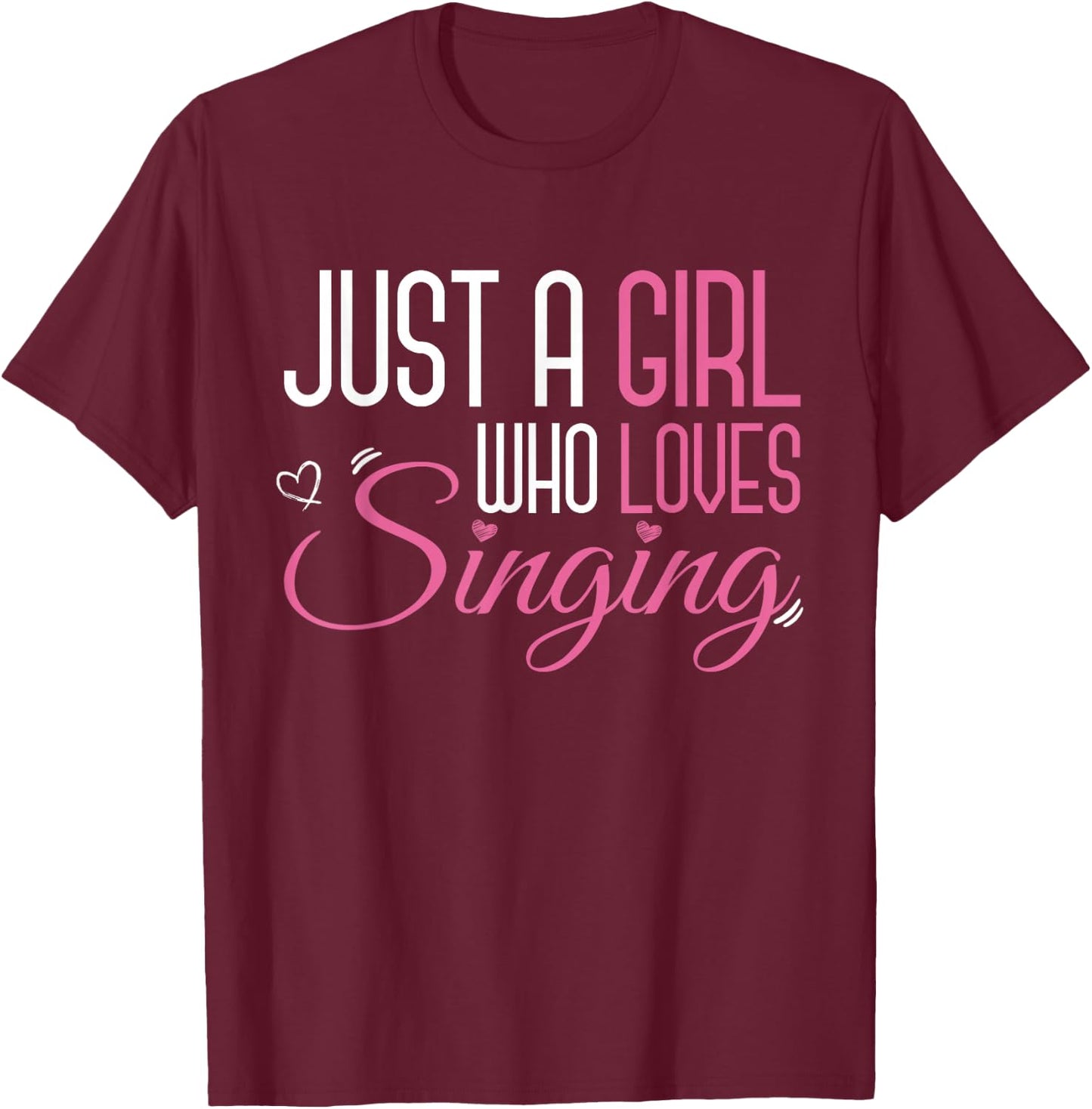 Theatre Singer Stage Actor Musical Girls T-Shirt - T-Shirt | Maroon