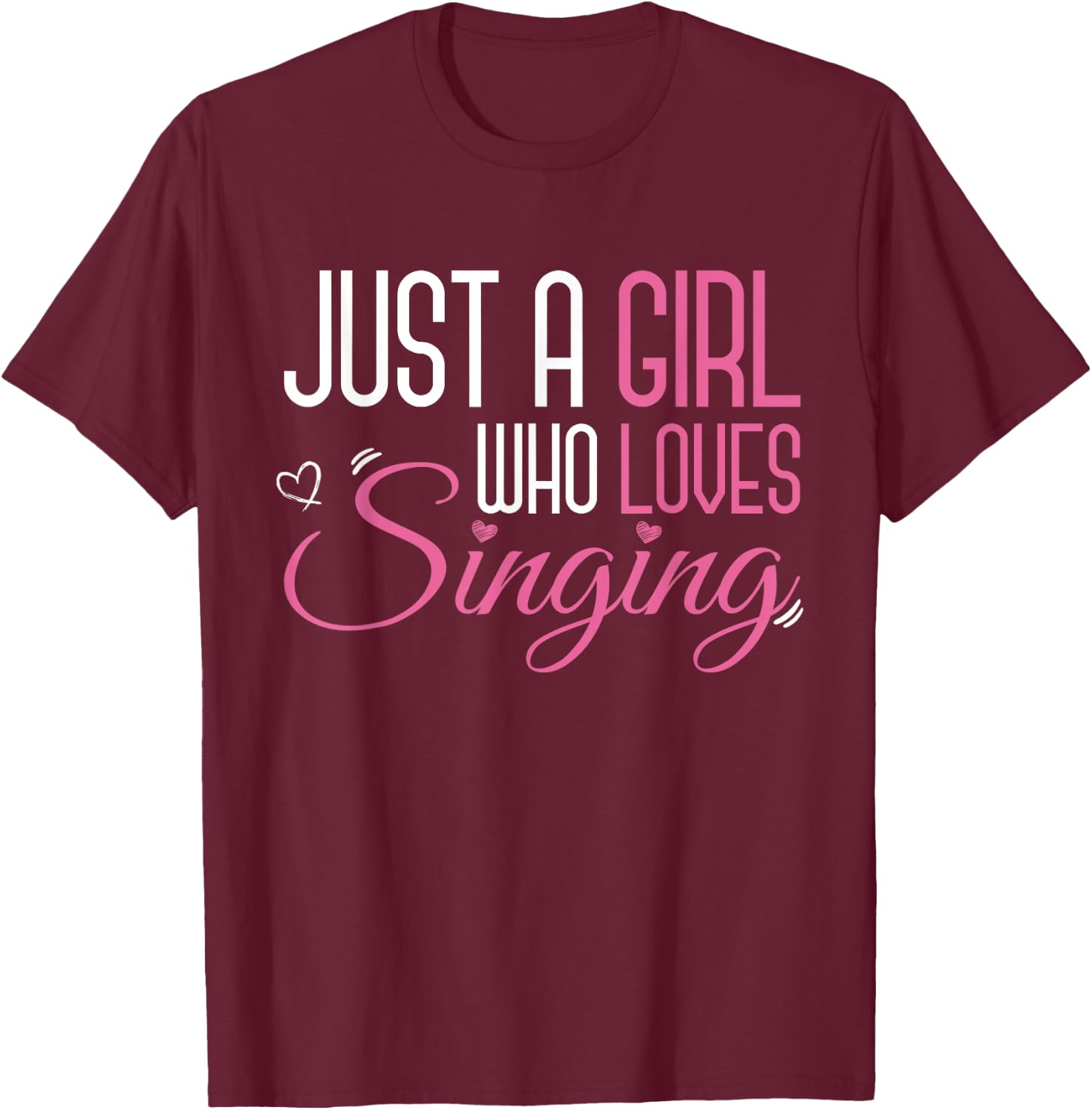 Theatre Singer Stage Actor Musical Girls T-Shirt - T-Shirt | Maroon