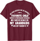 My Children Accuse me of Having a Favourite Child, My Grandchildren T-Shirt - T-Shirt | Maroon