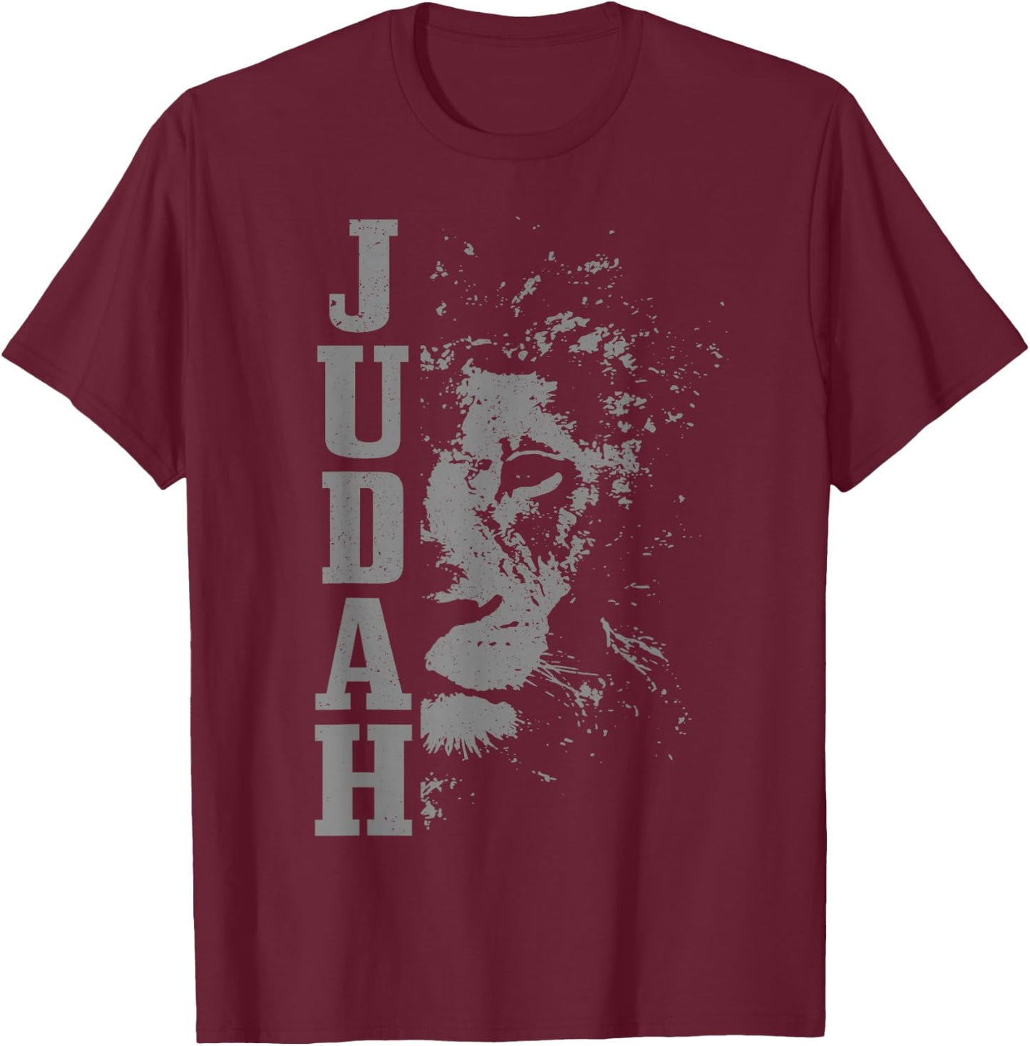 Judah Lion Lion Of Judah Israelite Vintage Reggae Hebrew T-Shirt - T-Shirt | Maroon