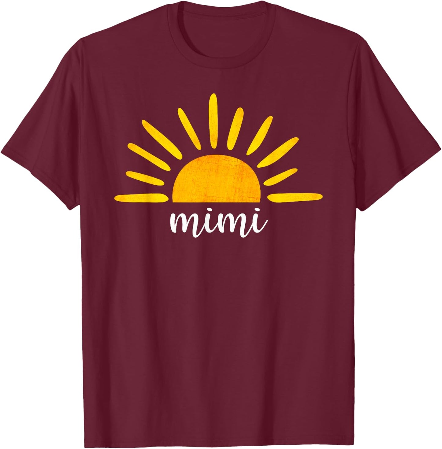 Mimi of The Birthday First Trip Around the Sun Birthday T-Shirt - T-Shirt | Maroon