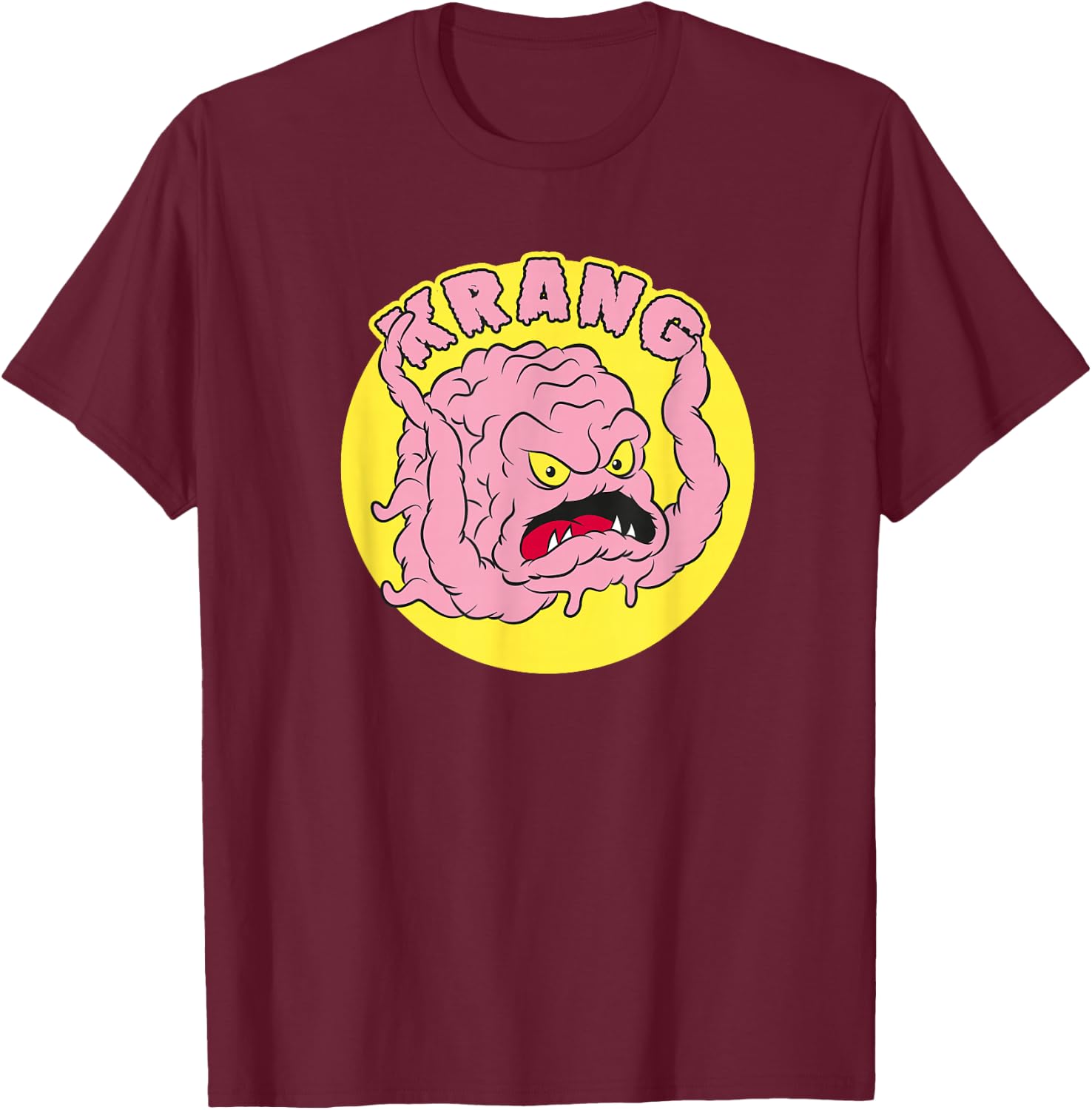 Krang the Supervillain T-Shirt - T-Shirt | Maroon