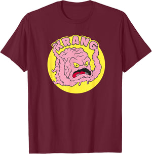 Krang the Supervillain T-Shirt - T-Shirt | Maroon