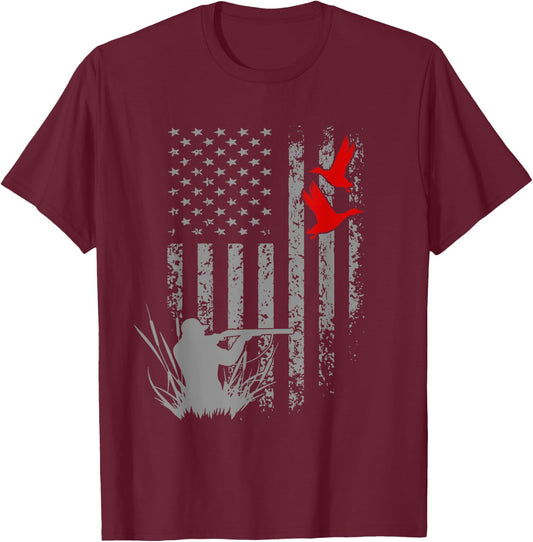 Duck hunting hunting clothes hunting shirts T-Shirt - T-Shirt | Maroon
