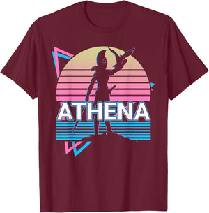 Athena Greek Goddess Of Wisdom And War T-Shirt - T-Shirt | Maroon