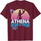 Athena Greek Goddess Of Wisdom And War T-Shirt - T-Shirt | Maroon