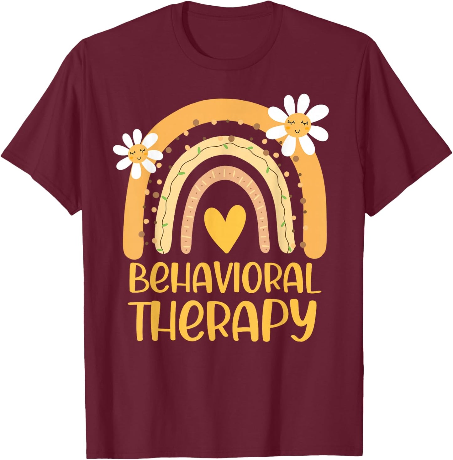Behavioral Therapy Shirt ABA Applied Behavior Analysis T-Shirt - T-Shirt | Maroon