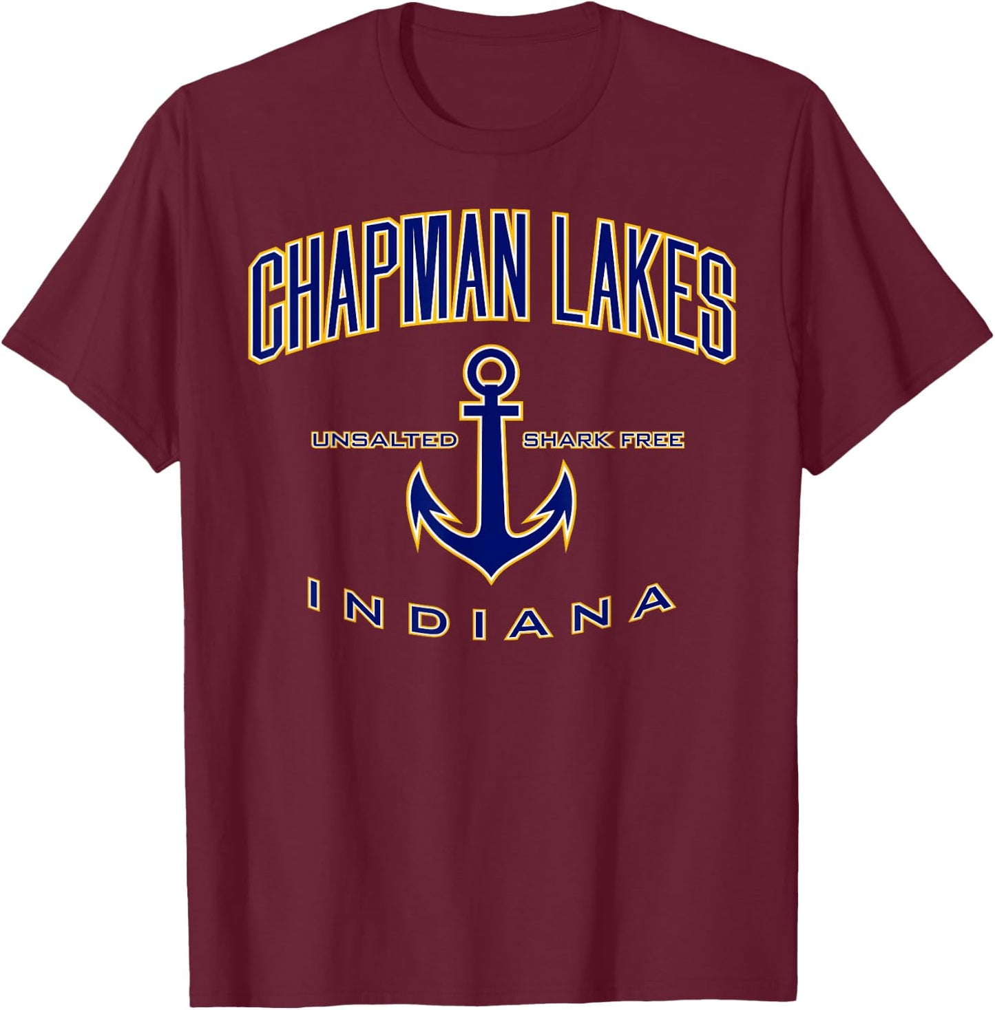 Chapman Lakes IN T-Shirt - T-Shirt | Maroon