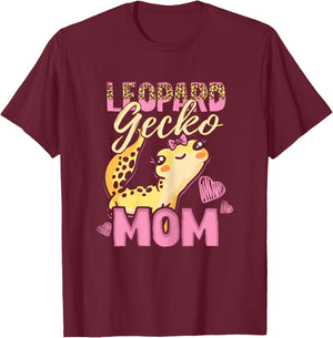 Leopard Gecko Mom Leopard Gecko Mama T-Shirt - T-Shirt | Maroon