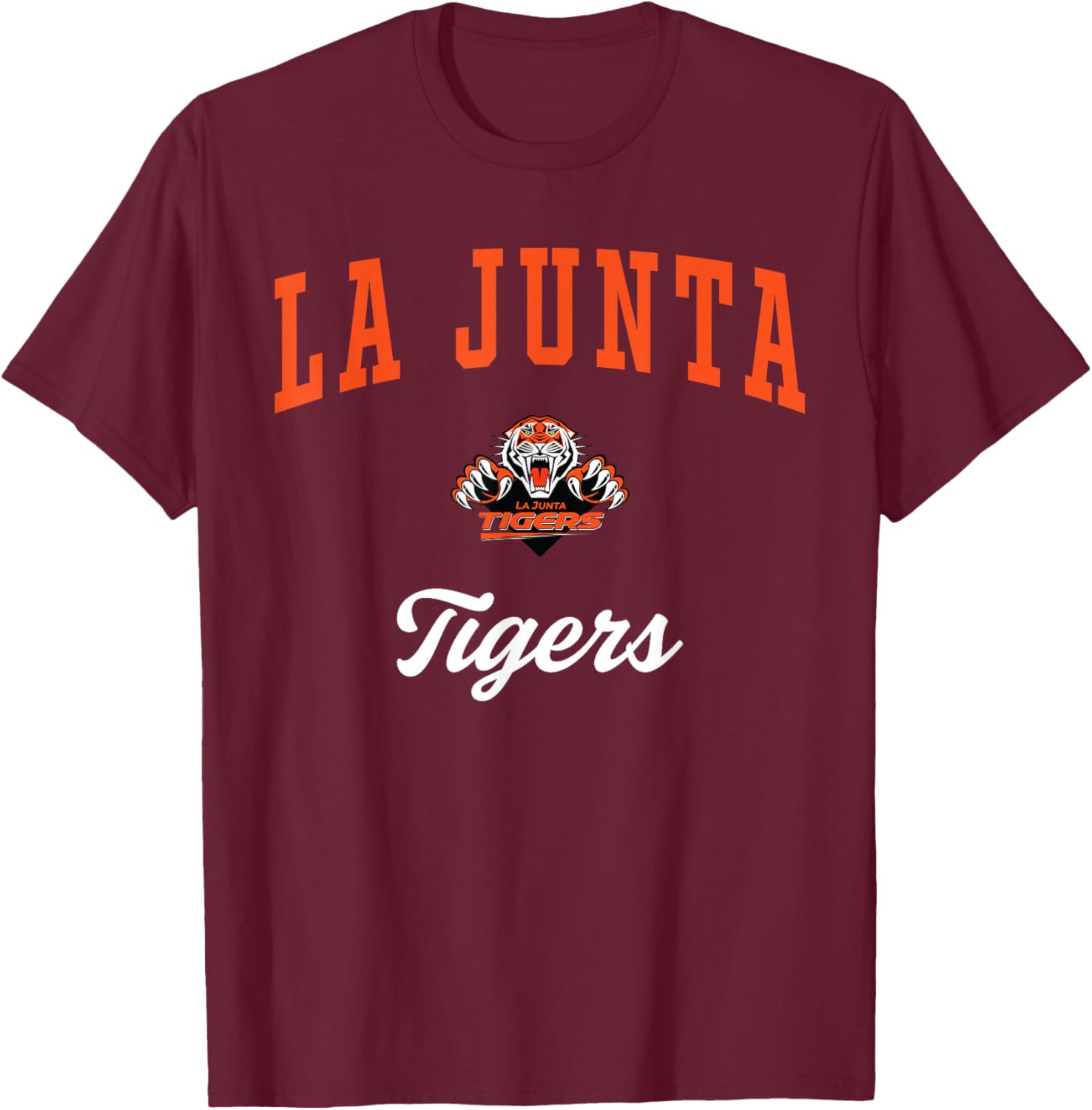 La Junta High School Tigers T-Shirt - T-Shirt | Maroon