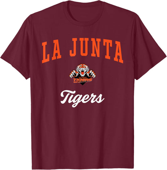 La Junta High School Tigers T-Shirt - T-Shirt | Maroon