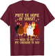 Must Be Home By Sunset Need To Put My Chickens To Bed T-Shirt - T-Shirt | Maroon