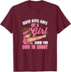 ompetetive Shooting, Long Range Shooting, Skeet Girl T-Shirt - T-Shirt | Maroon