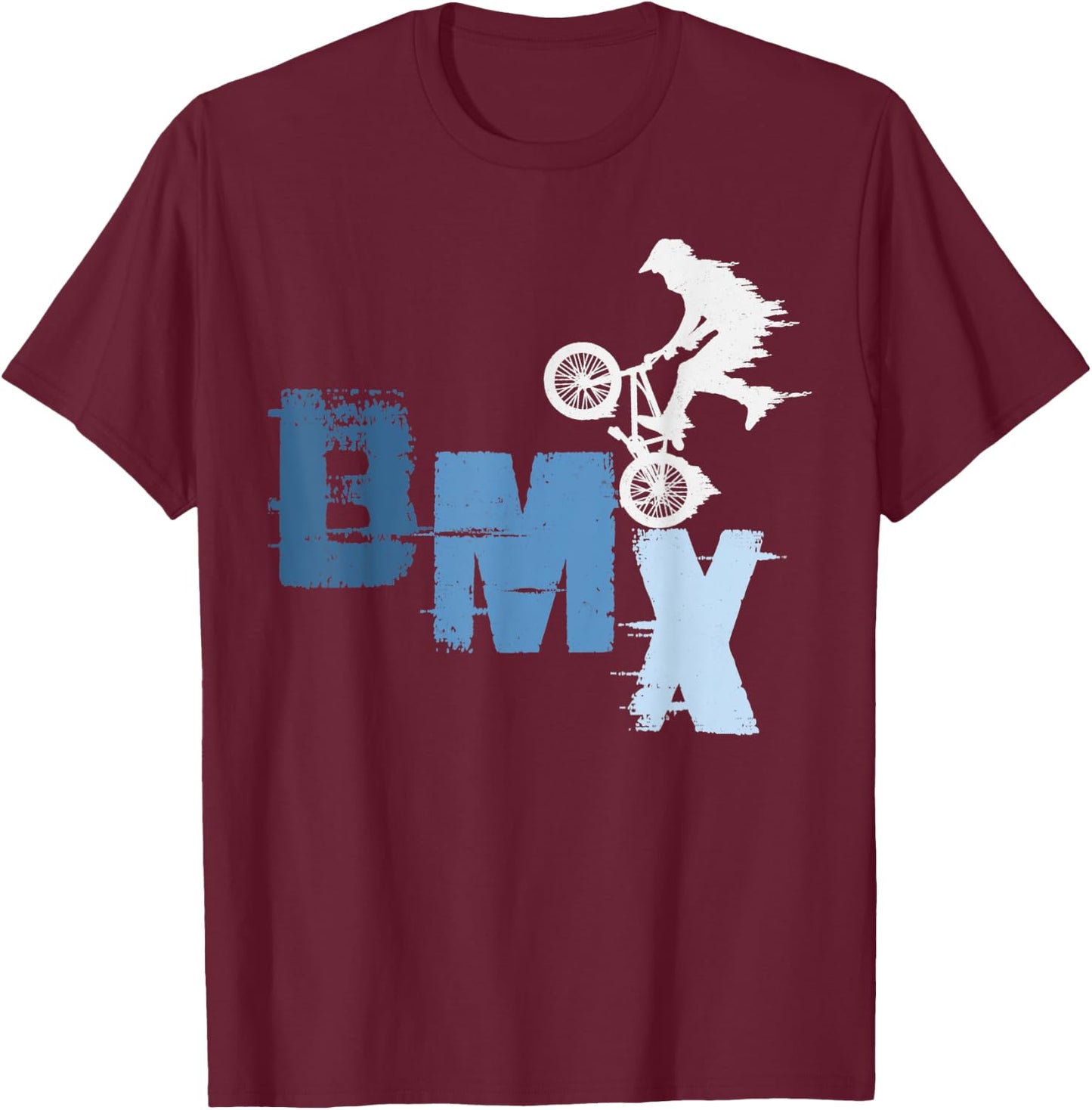 Freestyle BMX Riders outfit for Boys - BMX Trick Bike Rider T-Shirt - T-Shirt | Maroon
