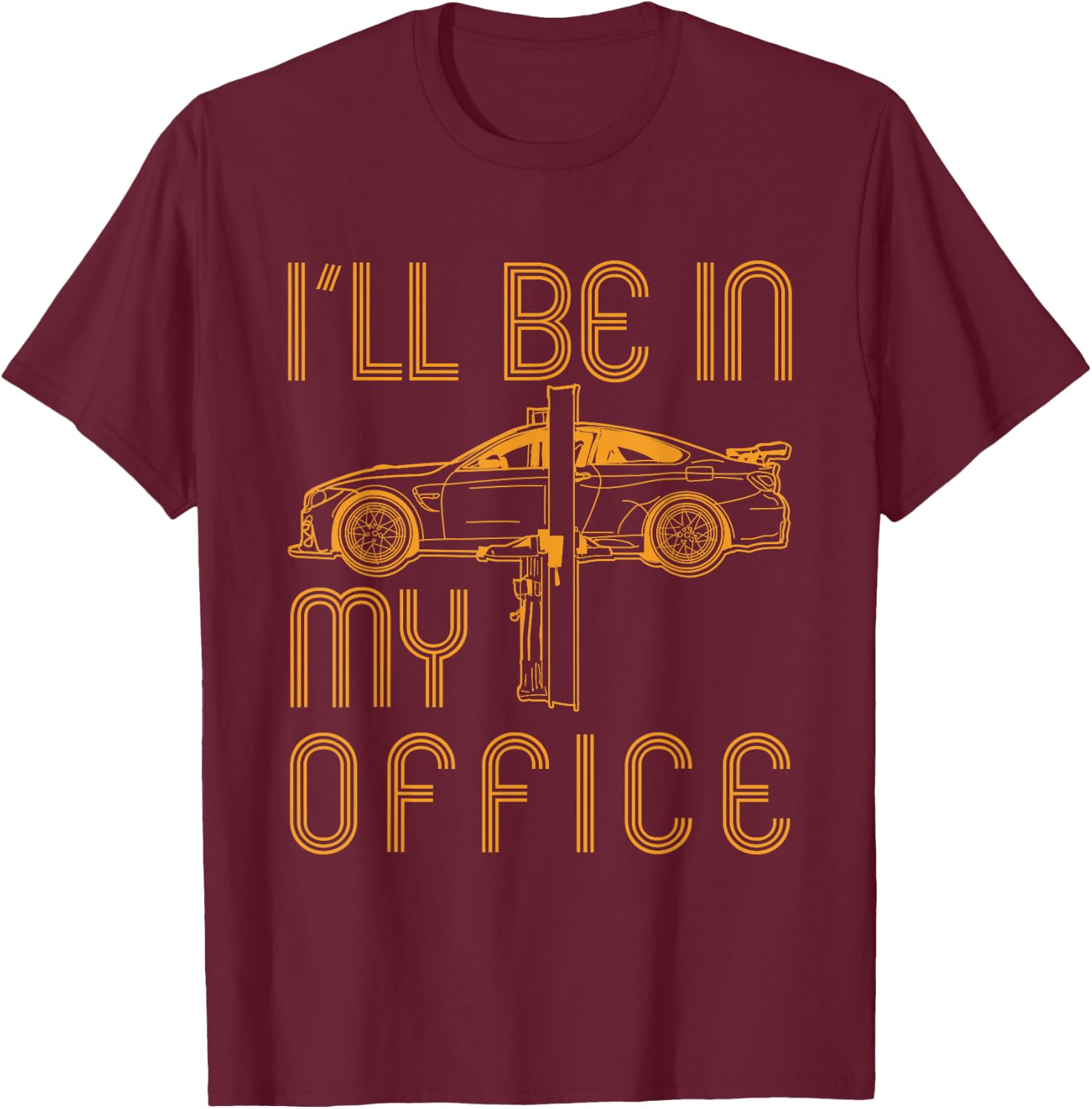 Funny Car Mechanic Guys Automotive Lover Gift Dad T-Shirt - T-Shirt | Maroon