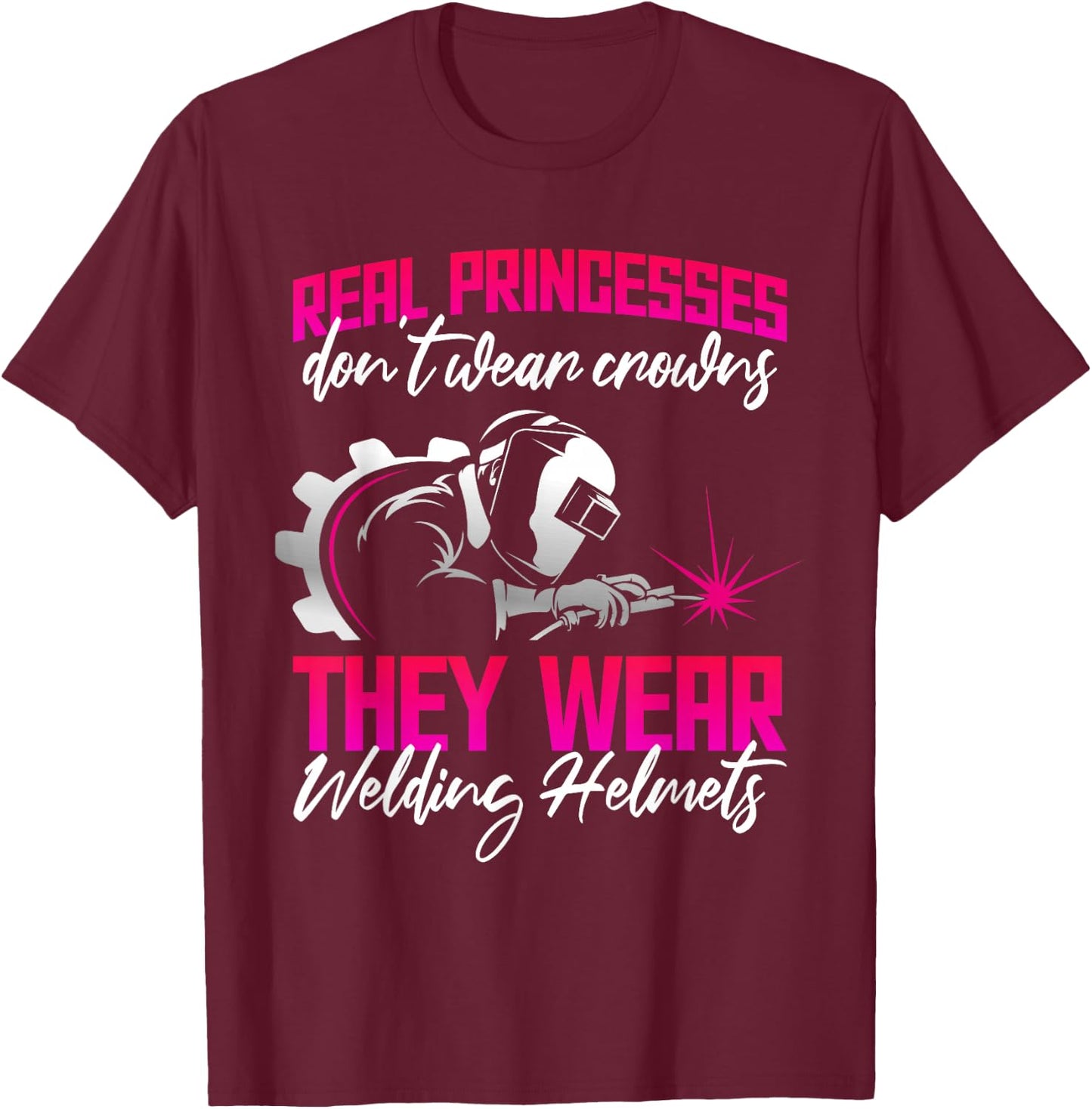 Funny Welder Ironmaker Metalworker T-Shirt - T-Shirt | Maroon