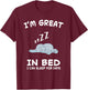 Elephant Elephants Nap Sleep Sleeping Pajama Nightgown T-Shirt - T-Shirt | Maroon