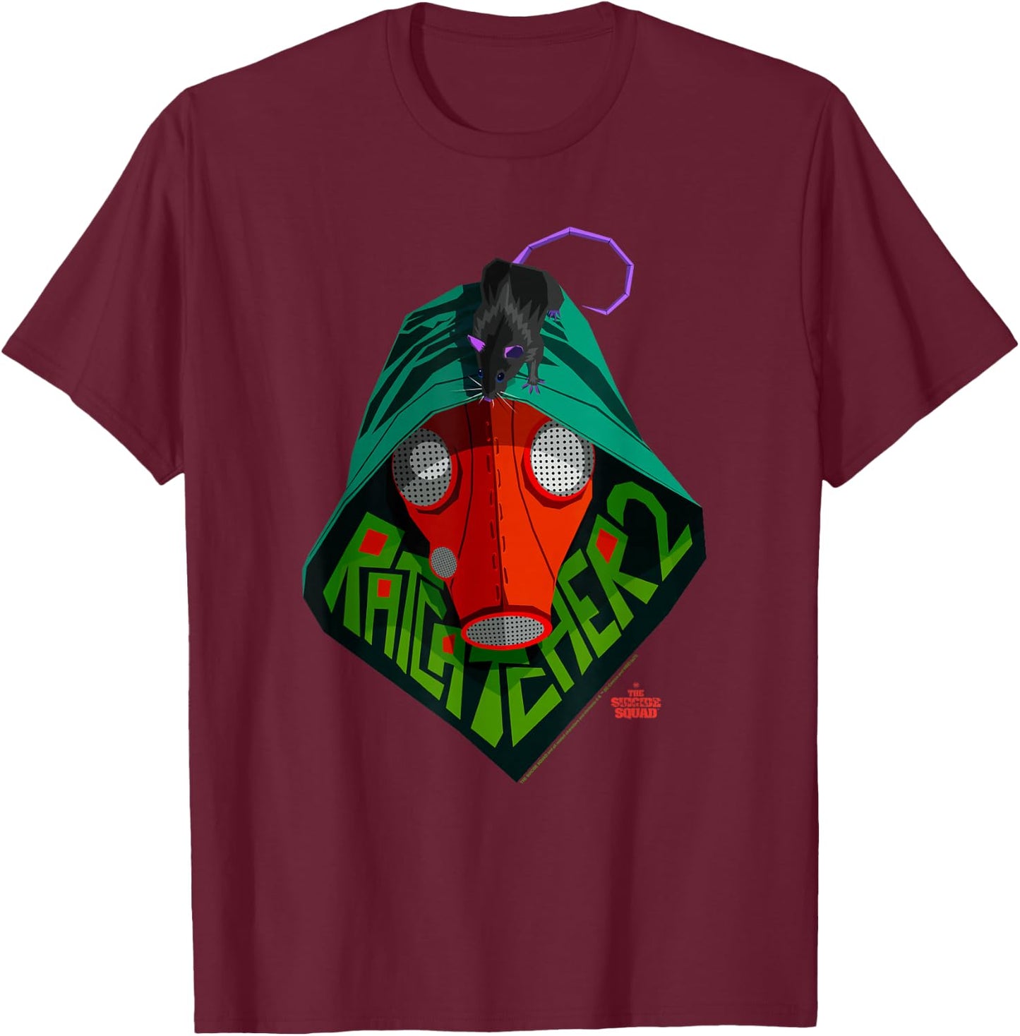 The Suicide Squad Big Ratcatcher 2 Logo T-Shirt - T-Shirt | Maroon