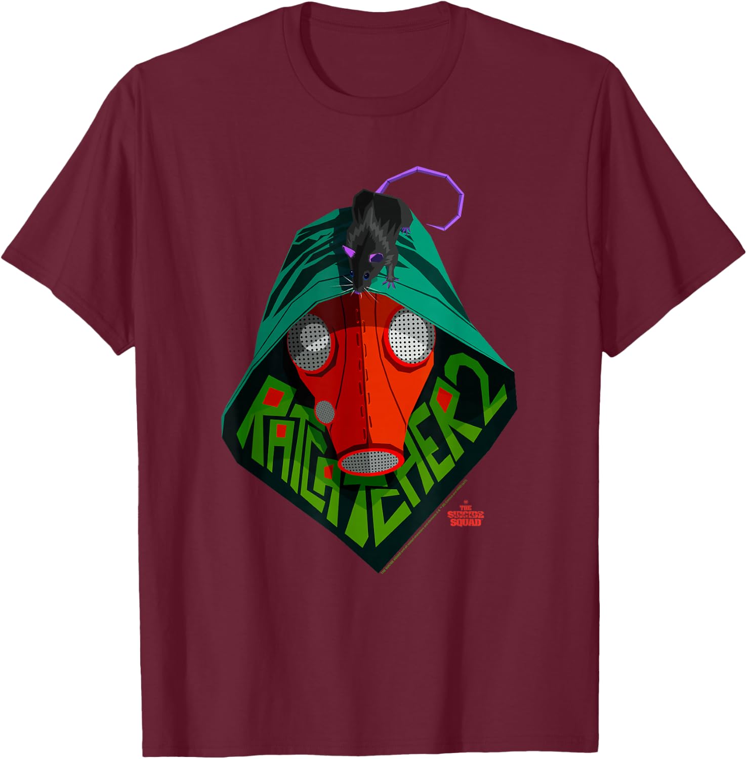 The Suicide Squad Big Ratcatcher 2 Logo T-Shirt - T-Shirt | Maroon