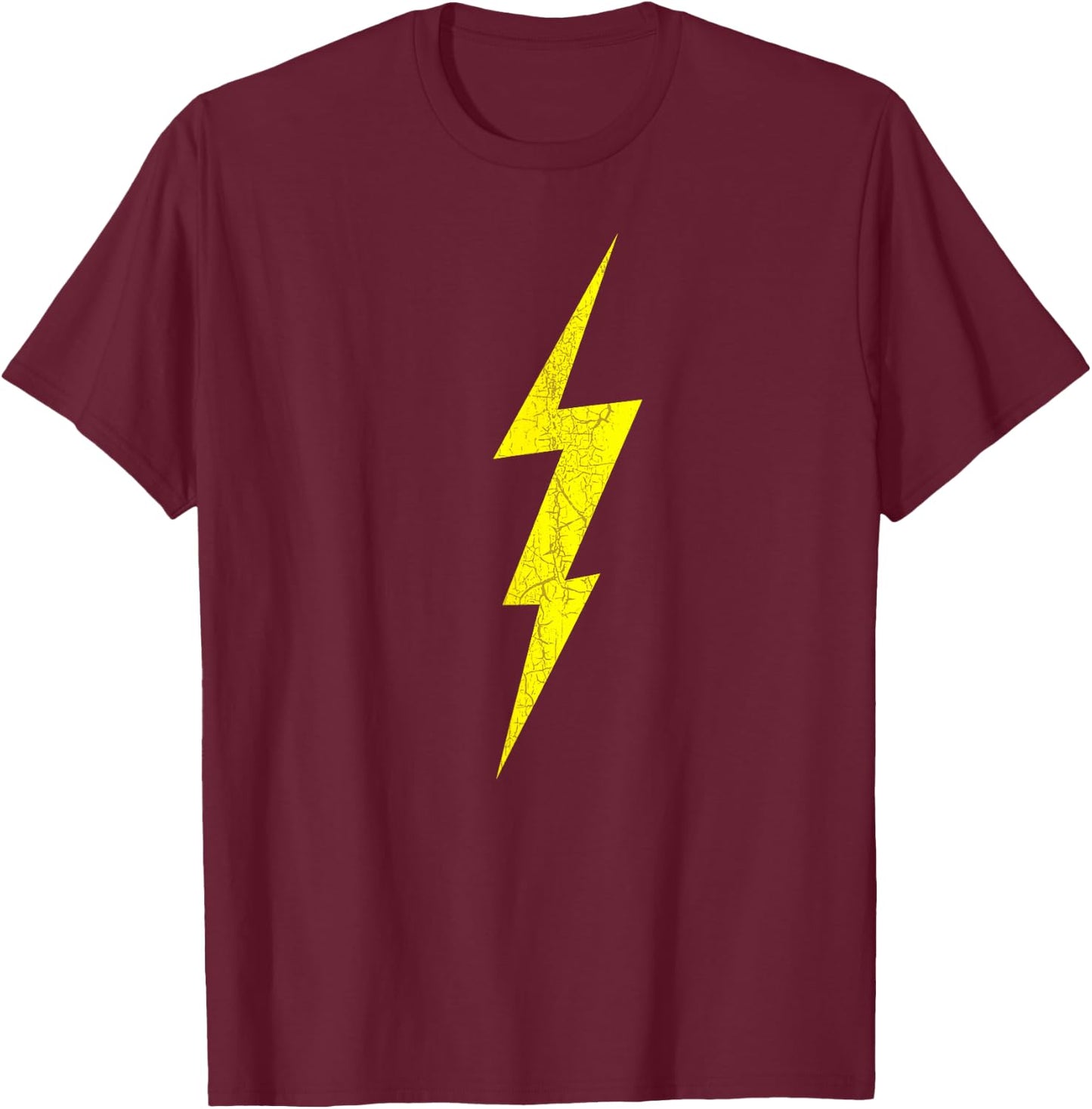 Lightning Bolt Electrical Storm Graphic Icon T-Shirt - T-Shirt | Maroon