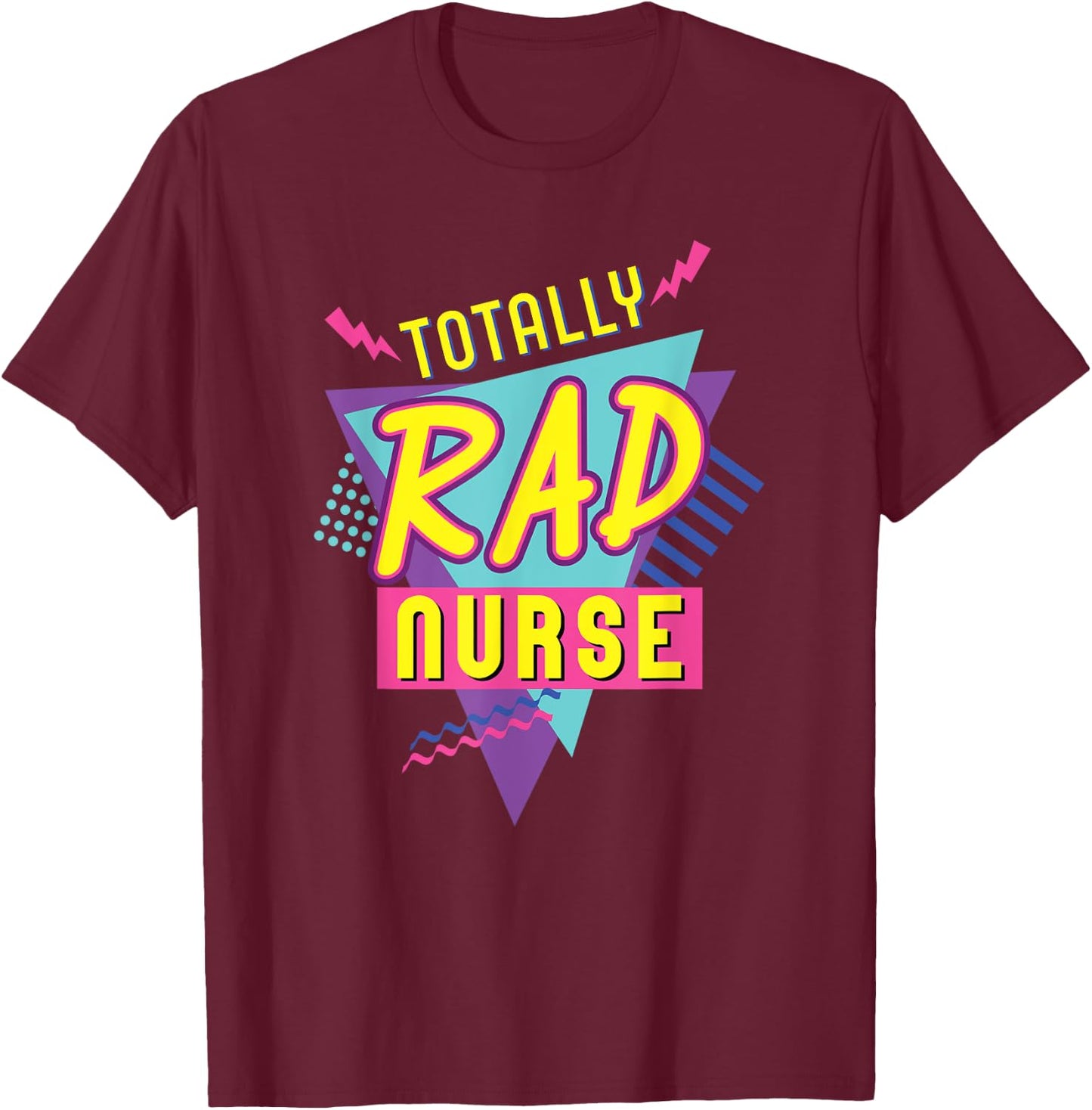 Vintage 90's Nurse Halloween Fun Nurse Costume 1990s T-Shirt - T-Shirt | Maroon
