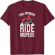 Cool Grandpas Ride Mopeds Moped Scooter Motorcycle T-Shirt - T-Shirt | Maroon
