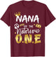 Nana Of The Notorious One Old School Hip Hop 1st Birthday T-Shirt - T-Shirt | Maroon