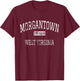Morgantown West Virginia WV Vintage T-Shirt - T-Shirt | Maroon