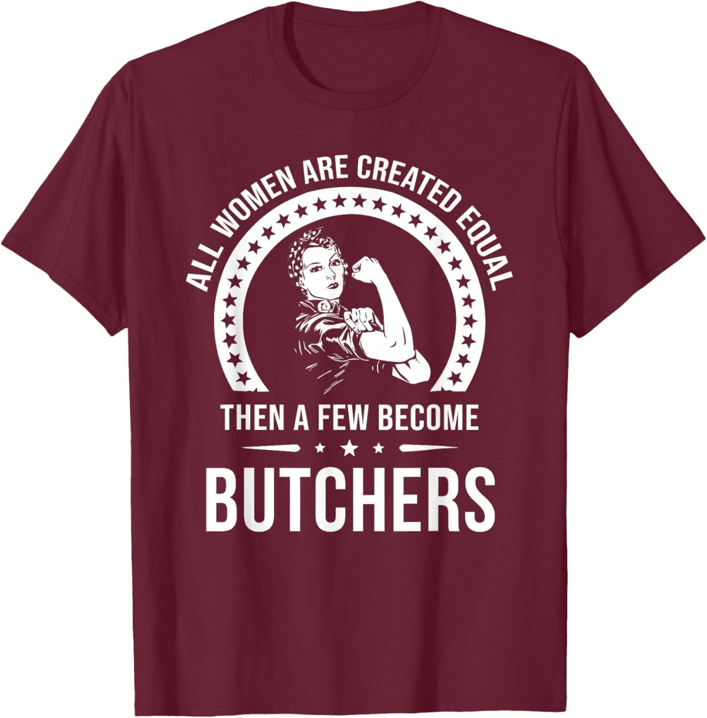 Butcher Shirts | Butcher T-Shirt - T-Shirt | Maroon