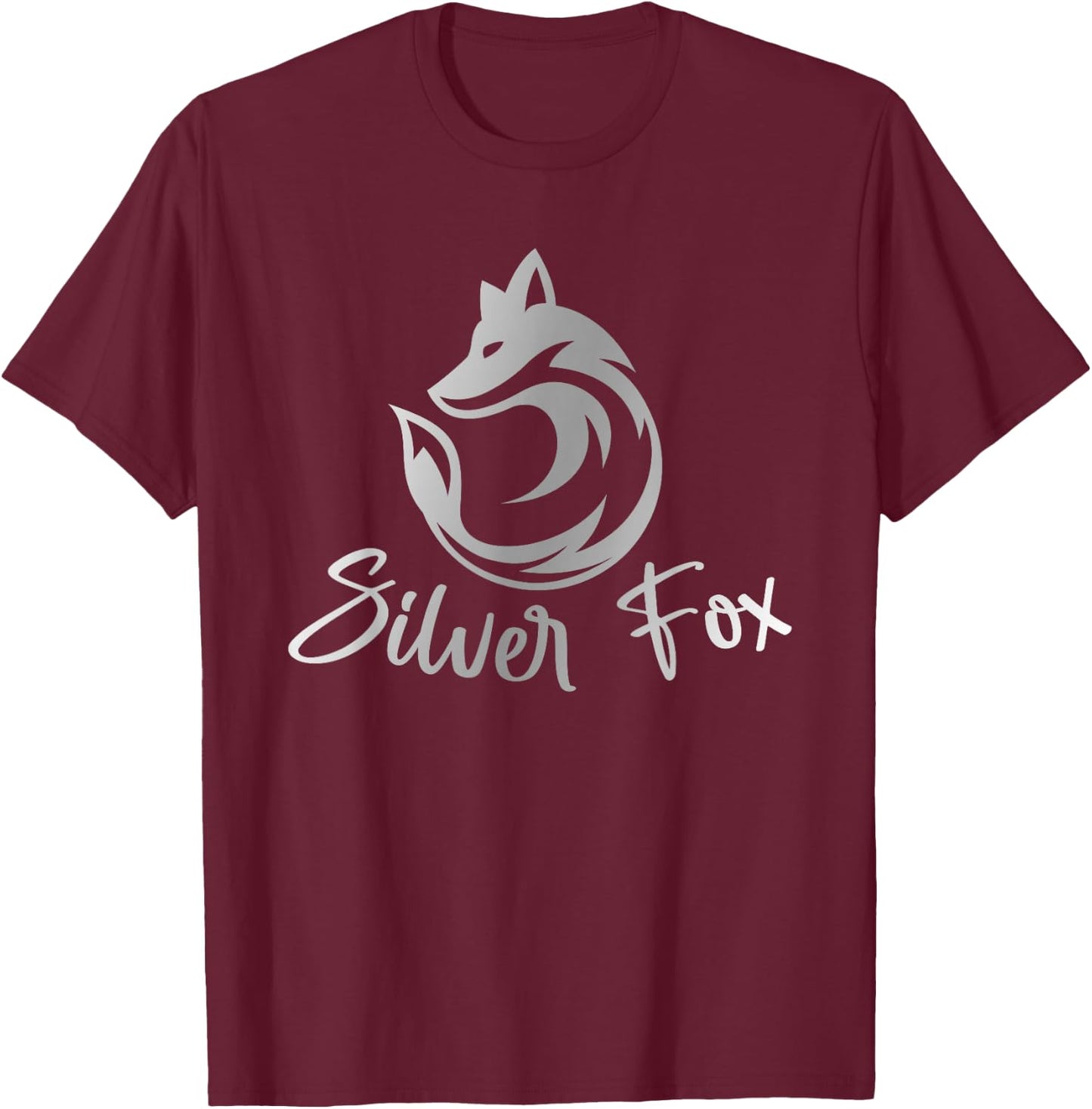 Silver Gray Hair Gifts Salt Pepper Grey Headedness Fox T-Shirt - T-Shirt | Maroon