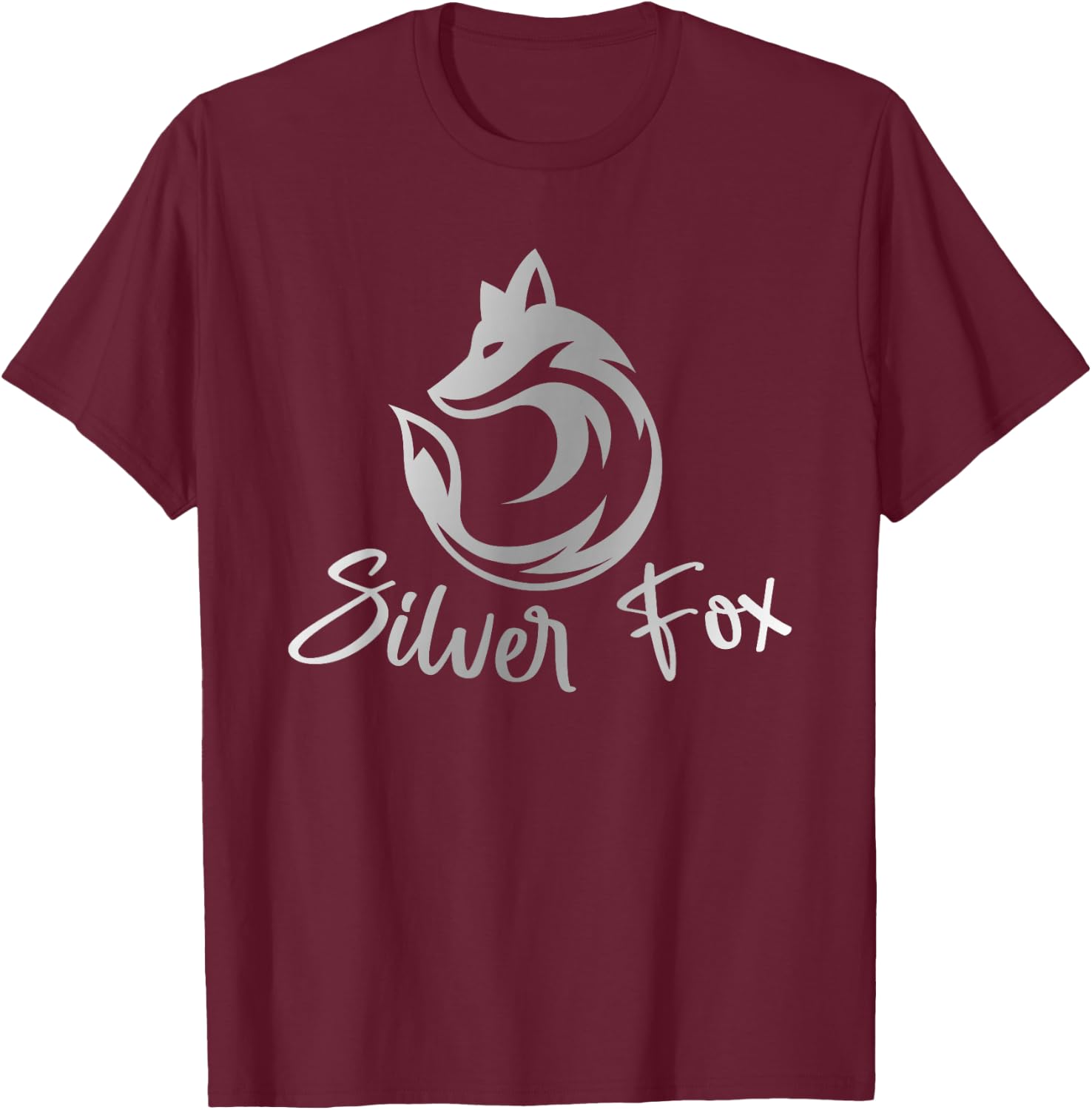 Silver Gray Hair Gifts Salt Pepper Grey Headedness Fox T-Shirt - T-Shirt | Maroon