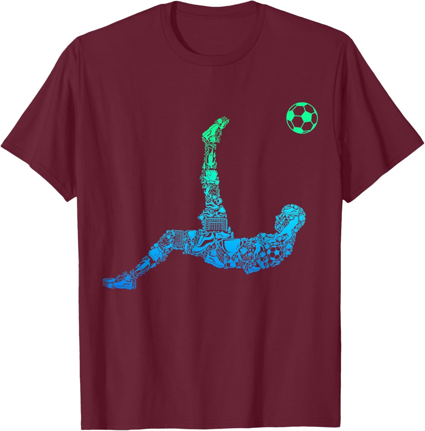 Soccer Players Men T-Shirt - T-Shirt | Maroon
