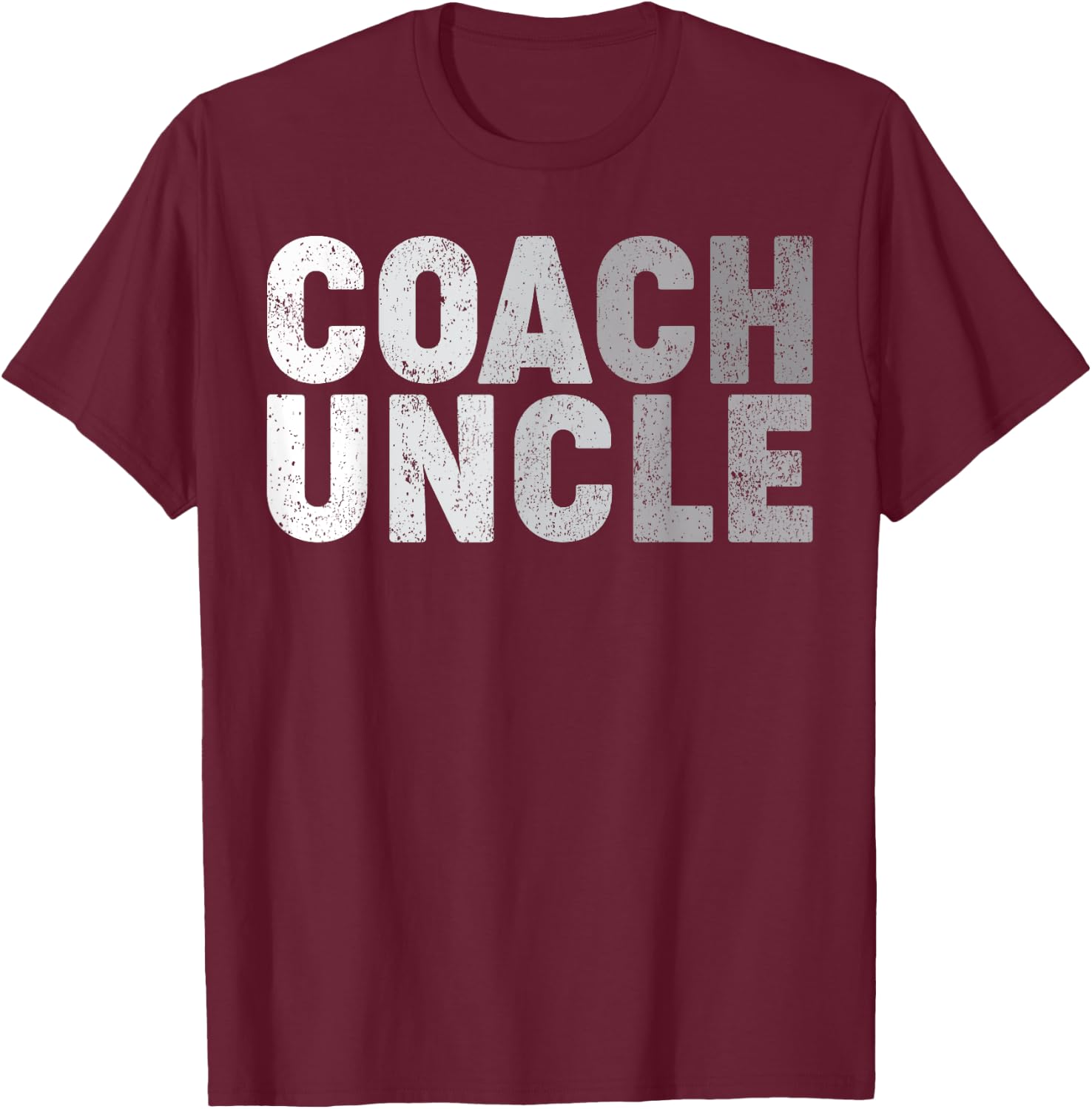 Coach Uncle Soccer Football Basketball Coach Father's Day T-Shirt - T-Shirt | Maroon