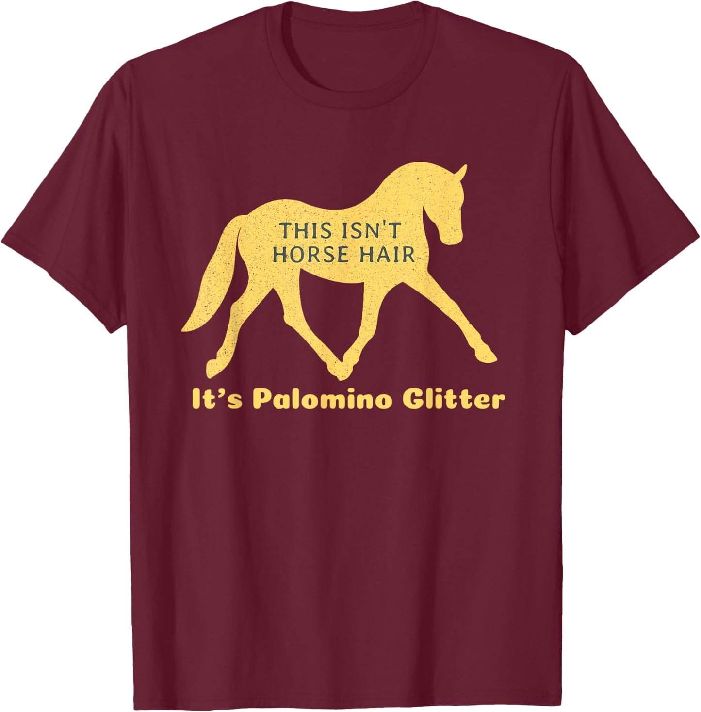 Palomino Horse Shirt T-Shirt - T-Shirt | Maroon