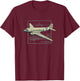 C-47 Skytrain Dakota | Military Transport Aircraft T-Shirt - T-Shirt | Maroon
