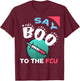 Say Boo To The Flu - Halloween T-Shirt - T-Shirt | Maroon