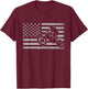 Dirt Bike Rider American Flag Motocross Enduro Men T-Shirt - T-Shirt | Maroon