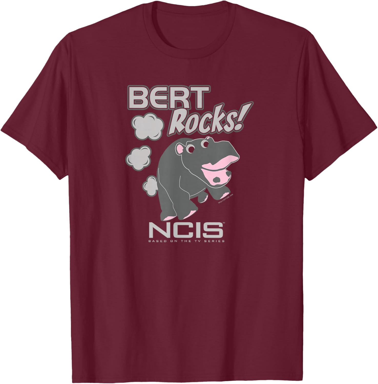 NCIS Bert Rocks T-Shirt - T-Shirt | Maroon