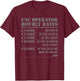 CNC Operator Hourly Rates Funny Machinist Programmer Labor T-Shirt - T-Shirt | Maroon