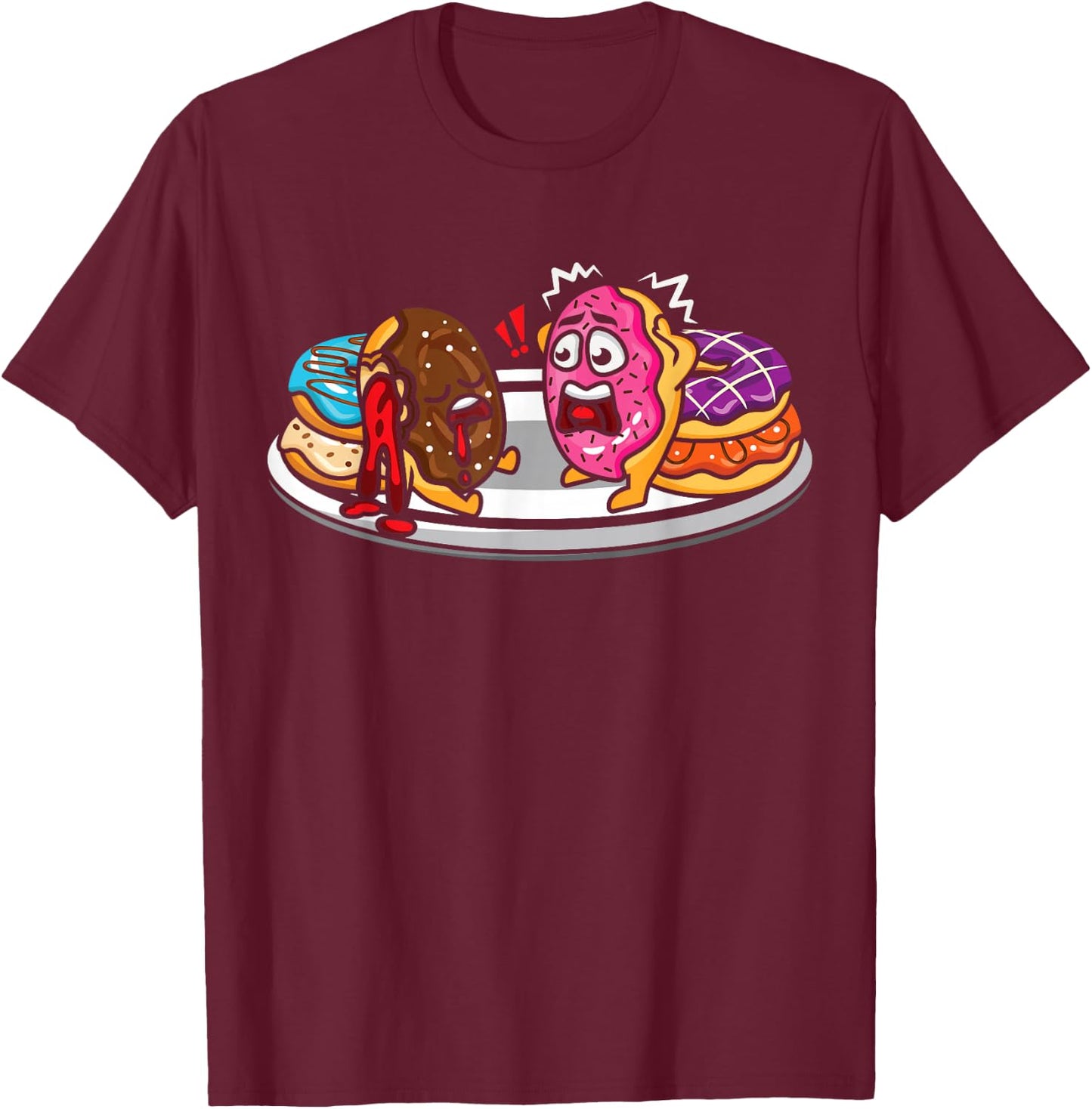 Baking Funny Donut Lover Comedian Donut Humor T-Shirt - T-Shirt | Maroon