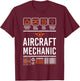 Aircraft Mechanic Shirt | Cute Aircraft Work Wear Gift T-Shirt - T-Shirt | Maroon