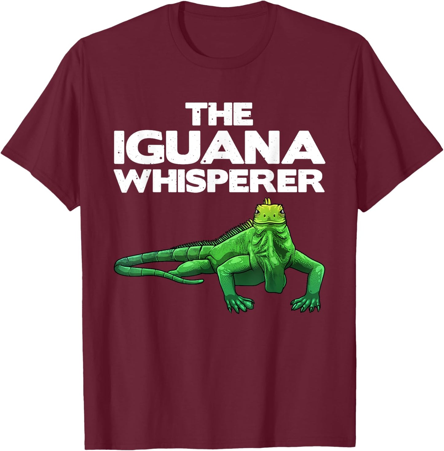 Funny Iguana Design Women Reptile Lover Herpetology T-Shirt - T-Shirt | Maroon