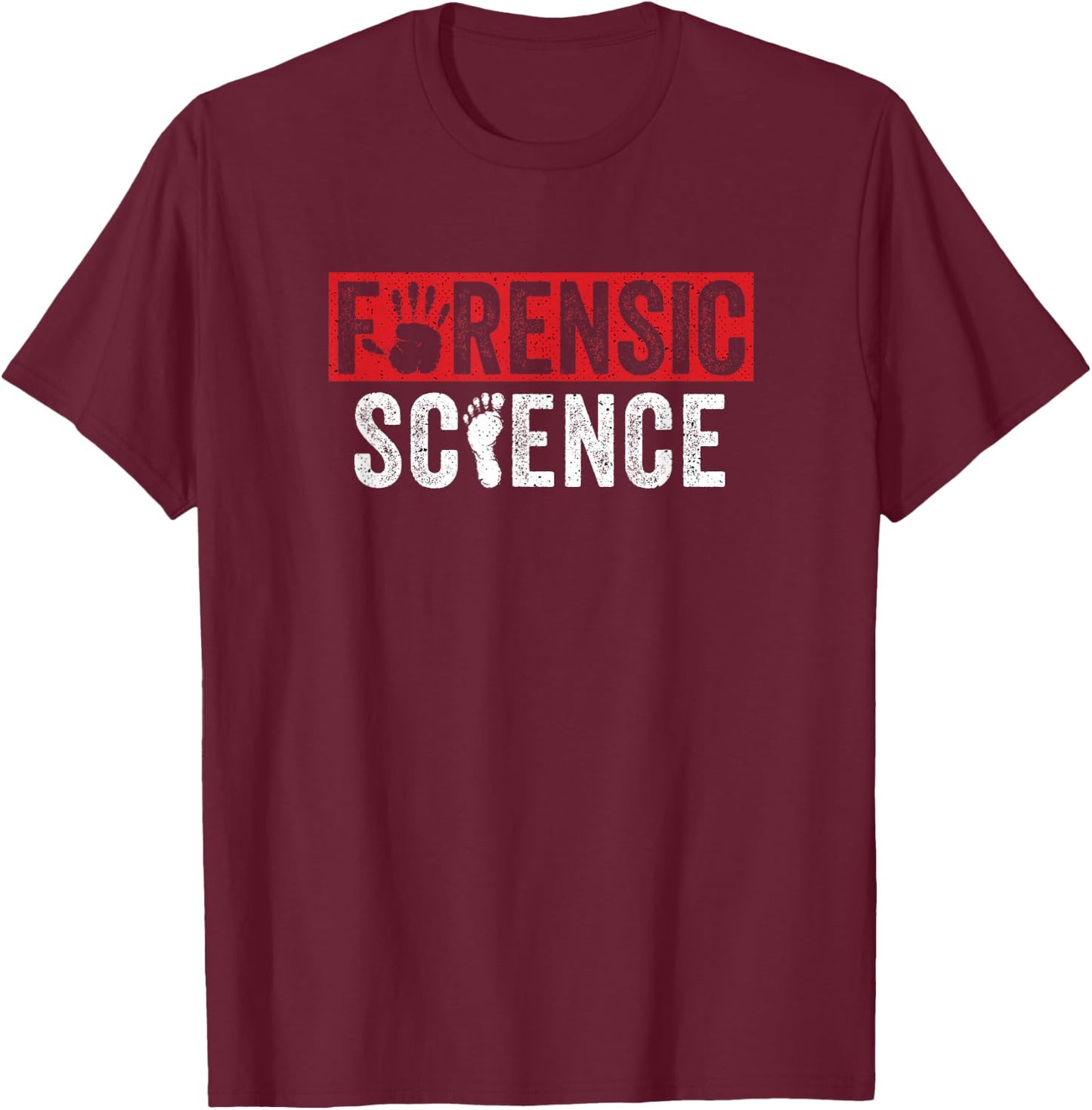 Forensic Science CSI Crime Scene Investigator Detectives T-Shirt - T-Shirt | Maroon